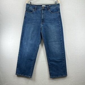 Sofia Jeans High Rise Straight Leg Cropped Size 10 Med Wash EUC